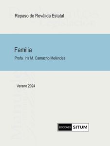 Picture of Manual de Familia Verano 2024. Repaso Reválida Estatal