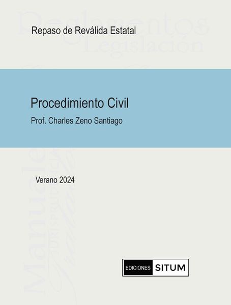 Picture of Manual de Procedimiento Civil Verano 2024. Repaso de Reválida Estatal