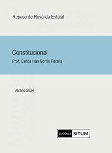 Picture of Manual Derecho Constitucional Verano 2024. Repaso Reválida Estatal