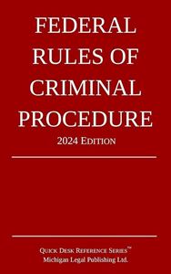 Picture of Federal Rules of Criminal Procedure 2024 Edition