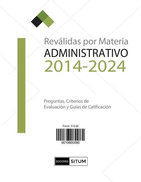 Picture of REVALIDAS POR MATERIA. ADMINISTRATIVO 2014-2024