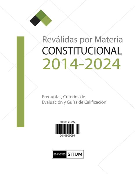 Picture of REVALIDAS POR MATERIA. CONSTITUCIONAL 2014-2024