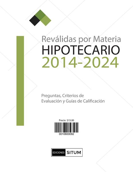 Picture of REVALIDAS POR MATERIA. HIPOTECARIO 2014-2024